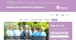 Desktop Screenshot of exmouthhospiscare.org